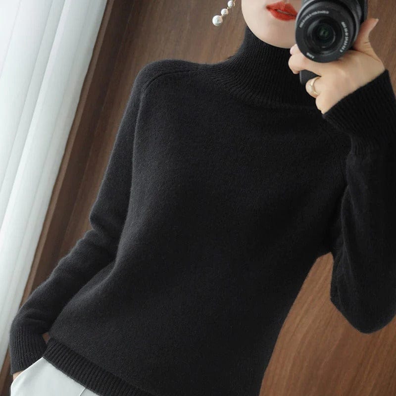 CD | Pulover elegant cu gât rotund