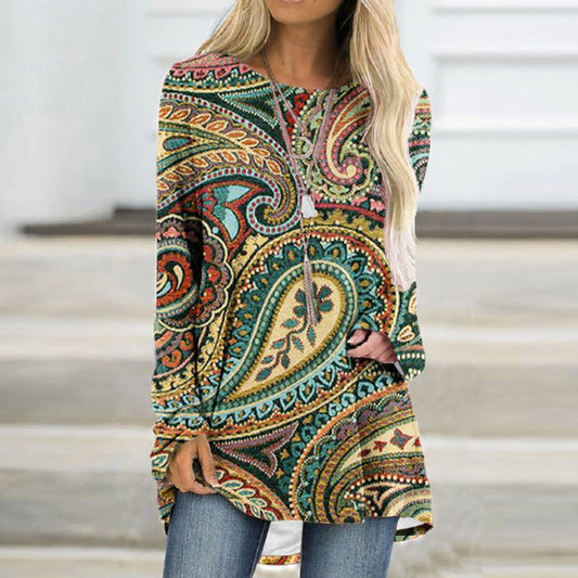 CD | Pulover elegant cu imprimeu mandala